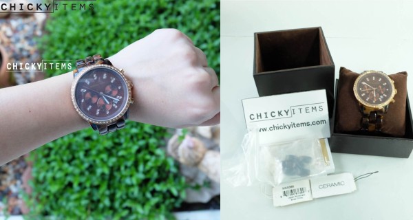 นาฬิกา รหัส MK5366 Acetate Bracelet Watch สี Tortoise