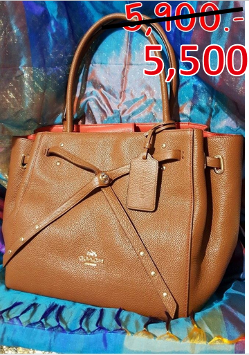 Coach รหัส F35838 สีน้ำตาล 14 1/4″ (L)x9 1/4″(H)x6(W) ใหม่ 100%