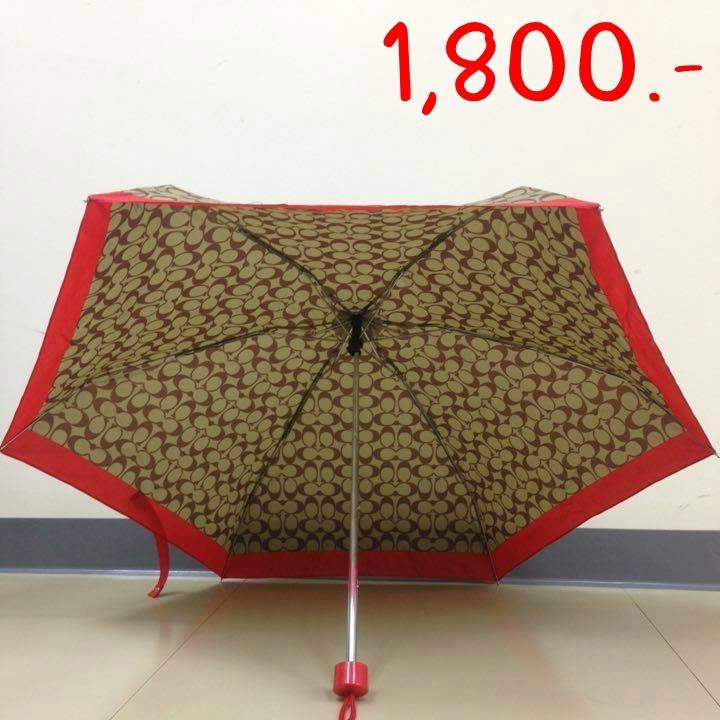 COACH F63365 vermilion signature mini umbrella