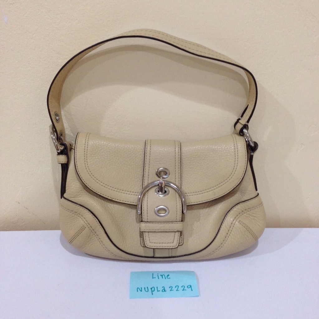 Coach Leather Buckle Flap handbag F10909