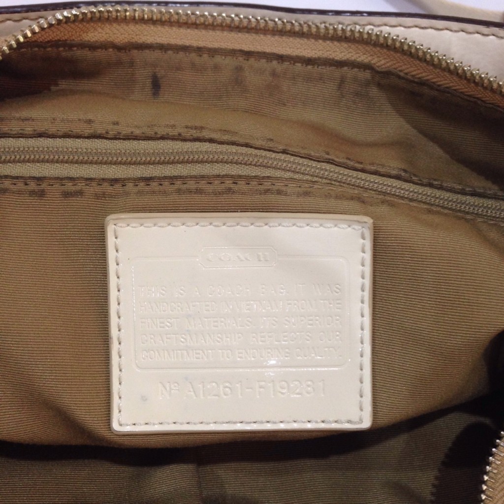 Coach SIGNATURE STRIPE CONVERTIBLE HOBO F19281