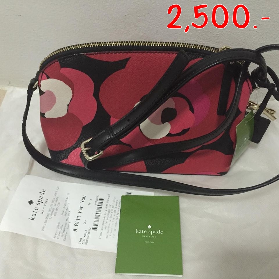 *ราคา 2,500 บาท ยี่ห้อ kate spade *รหัสสินค้า wkru3431 brightwater drive hanna ขนาด 9*6*3 นิ้ว *สภาพ มือ1 100%